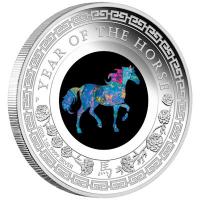 Australien - 1 AUD Opal Serie Lunar Pferd 2026 - 1 Oz Silber