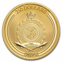 Niue - 250 NZD Disney(TM) Scrooge McDuck / Dagobert Duck 2025 - 1 Oz Gold BU im Blister