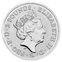 Großbritannien 2 GBP Myth & Legends (4.) King Arthur 2023 1 Oz Silber BU Rückseite