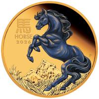 Australien - 100 AUD Lunar III Pferd 2026 - 1 Oz Gold PP Color (nur 188 Stück!!!)