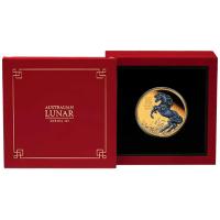 Australien - 100 AUD Lunar III Pferd 2026 - 1 Oz Gold PP Color (nur 188 Stück!!!)