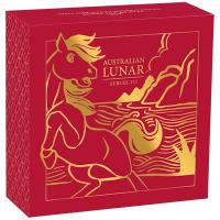 Australien - 100 AUD Lunar III Pferd 2026 - 1 Oz Gold PP Color (nur 188 Stück!!!)
