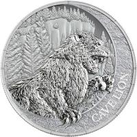 Liberia 20 Dollar Megafauna: Höhlenlöwe (Cave Lion) 2026 1 Oz Silber BU