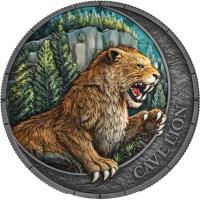 Liberia 20 Dollar Megafauna: Höhlenlöwe (Cave Lion) Oblivion 2026 1 Oz Silber UV Effekt