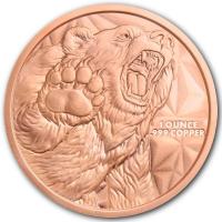 USA GSM Bulle und Bär (Bull & Bear) 1 Oz Kupfer