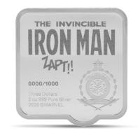 Niue 3 NZD Marvel(TM) Iron Man(TM) Smash Coin (6.) 2 Oz Silber PP Color Rückseite