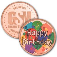 USA - GSM Happy Birthday - 1 Oz Kupfer Color