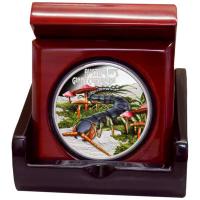 Tuvalu - 1 TVD Deadly & Dangerous Australischer Riesen-Hundertfüßer 2026 - 1 Oz Silber PP Color