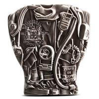 Fiji 3 FJD Feuerwehr (Firefighter) 2022 3 Oz Silber Rückseite