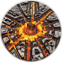 Cook Island - 20 CID Ville de Nuit: Paris 2026 - 3 Oz Silber Black Proof Color Gilded