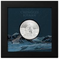 Mongolei - 500 Togrog Chinggis Khaan - 1 Oz Silber PP