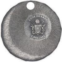 Cook Island 5 CID Talisman Luminara 2026 1 Oz Silber Dark Antik Finish Rückseite