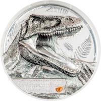 Cook Island - 5 CID Jurassic Relics: Carcharodontosaurus 2026 - 1 Oz Silber Ultra High Relief