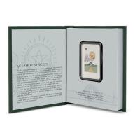 Niue - 2 NZD Tarotkarten (4.) Kleine Arkana: Ass der Münzen 2026 - 1 Oz Silber PP Color