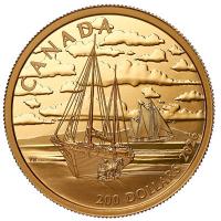 Kanada - 200 CAD Tall Ships/Große Schiffe: Ketch Rig 2026 - 1/2 Oz Gold PP