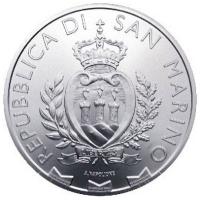 San Marino 5 EUR Wanderfalke 2026 1 Oz Silber Rückseite