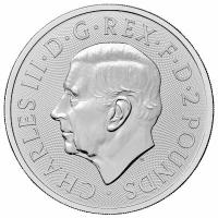 Großbritannien 2 GBP Loch Ness Monster 2026 1 Oz Silber Rückseite