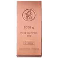 Heimerle + Meule - Kupferbarren - 1 KG Kupfer