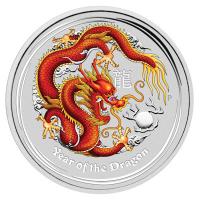 Australien - 30 AUD Lunar II Drache 2012 - 1 KG Silber PP Edelstein