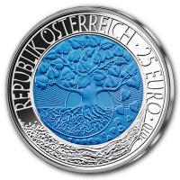 Österreich 25 Euro Niob Serie Energie 2010 Silber-Niob Münze Rückseite