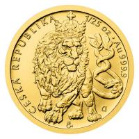 Niue 5 NZD Tschechischer Löwe 2026 1/25 Oz Gold