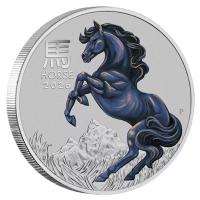 Australien 100 AUD Lunar III Pferd 2026 1 Oz Platin Color