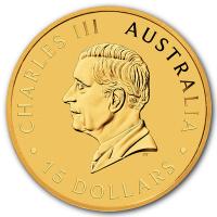 Australien 15 AUD Kookaburra 2026 1/10 Oz Gold Rückseite