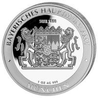 Deutschland 1 Bayernthaler Schloss Neuschwanstein 2026 1 Oz Silber Erstabschlag PP Rückseite