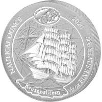 Ruanda - 10 RWF Nautische Unze Kruzenshtern 2026 - 1/12 Oz Silber