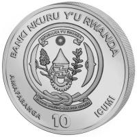 Ruanda 10 RWF Nautische Unze Kruzenshtern 2026 1/12 Oz Silber Rückseite
