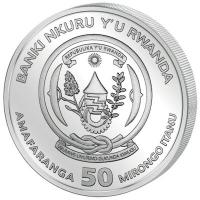 Ruanda 50 RWF Nautische Unze Kruzenshtern 2026 1 Oz Silber PP Rückseite