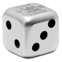 Fiji - 1 Dollar Würfel (Dice) Lunar Pferd 2026 - 1 Oz Silber Antik Finish Color