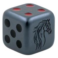 Fiji - 1 Dollar Würfel (Dice) Lunar Pferd 2026 - 1 Oz Silber Black Antik Finish Color