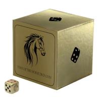 Fiji - 1 Dollar Würfel (Dice) Lunar Pferd 2026 - 1 Oz Silber Gilded Color