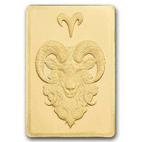 Goldbarren PAMP Sternzeichen: Widder 0,5g Gold im Blister