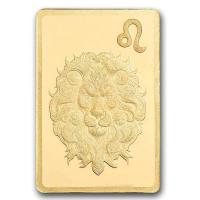 Goldbarren PAMP Sternzeichen: Löwe 0,5g Gold im Blister