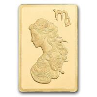 Goldbarren - PAMP Sternzeichen: Jungfrau - 0,5g Gold im Blister