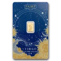 Goldbarren - PAMP Sternzeichen: Jungfrau - 0,5g Gold im Blister