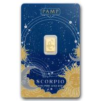 Goldbarren - PAMP Sternzeichen: Skorpion - 0,5g Gold im Blister