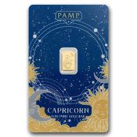 Goldbarren - PAMP Sternzeichen: Steinbock - 0,5g Gold im Blister