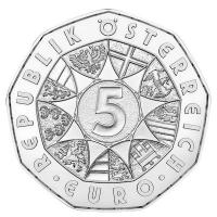 Österreich 5 Euro Dürers Hasentrio 2026 Silbermünze Rückseite