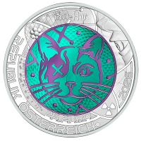 Österreich 25 Euro Niob Serie Quantenphysik 2026 Silber-Niob Münze Rückseite