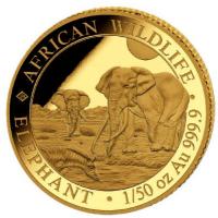 Somalia - 20 Shillings Elefant 2026 - 1/50 Oz Gold
