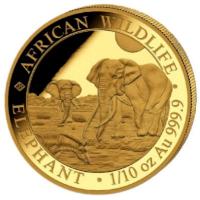 Somalia - 100 Shillings Elefant 2026 - 1/10 Oz Gold
