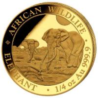 Somalia - 200 Shillings Elefant 2026 - 1/4 Oz Gold