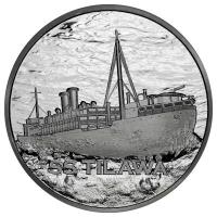 Silver Round - SS Tilawa Shipwreck Remembrance: Sinking Fate - 1/4 Oz Silber