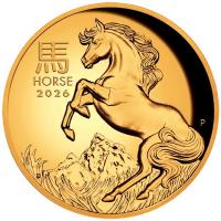 Australien - 100 AUD Lunar III Pferd 2026 - 1 Oz Gold HighRelief (nur 188 Stück!)