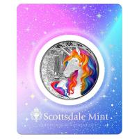 Fiji - 1 FJD Einhorn (Unicorn) Blossom 2025 - 1 Oz Silber Color