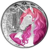 Fiji - 1 FJD Einhorn (Unicorn) Roselle 2025 - 1 Oz Silber Color