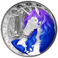 Fiji - 1 FJD Einhorn (Unicorn) Celestra 2025 - 1 Oz Silber Color
